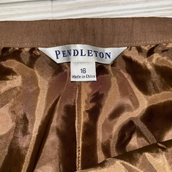 Vintage Pendleton silk linen women's pants size 16 - Picture 2 of 6